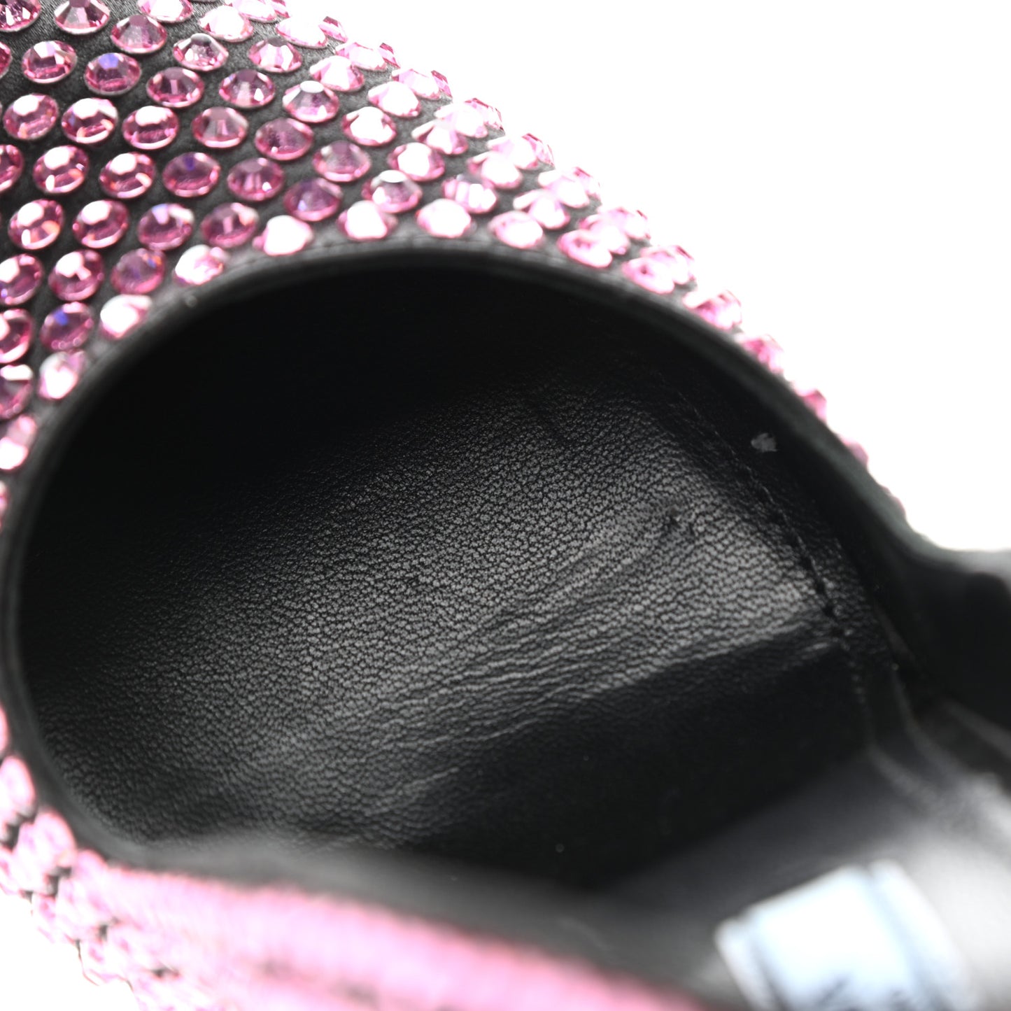 Satin Crystal 105mm Pumps 36 Rosa