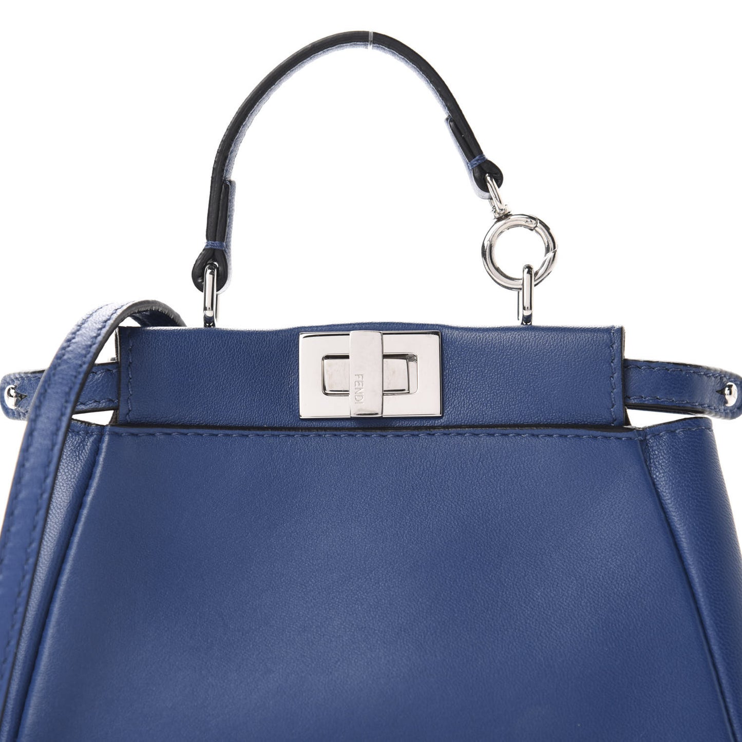 Shiny Nappa Micro Peekaboo Iconic Satchel Iris