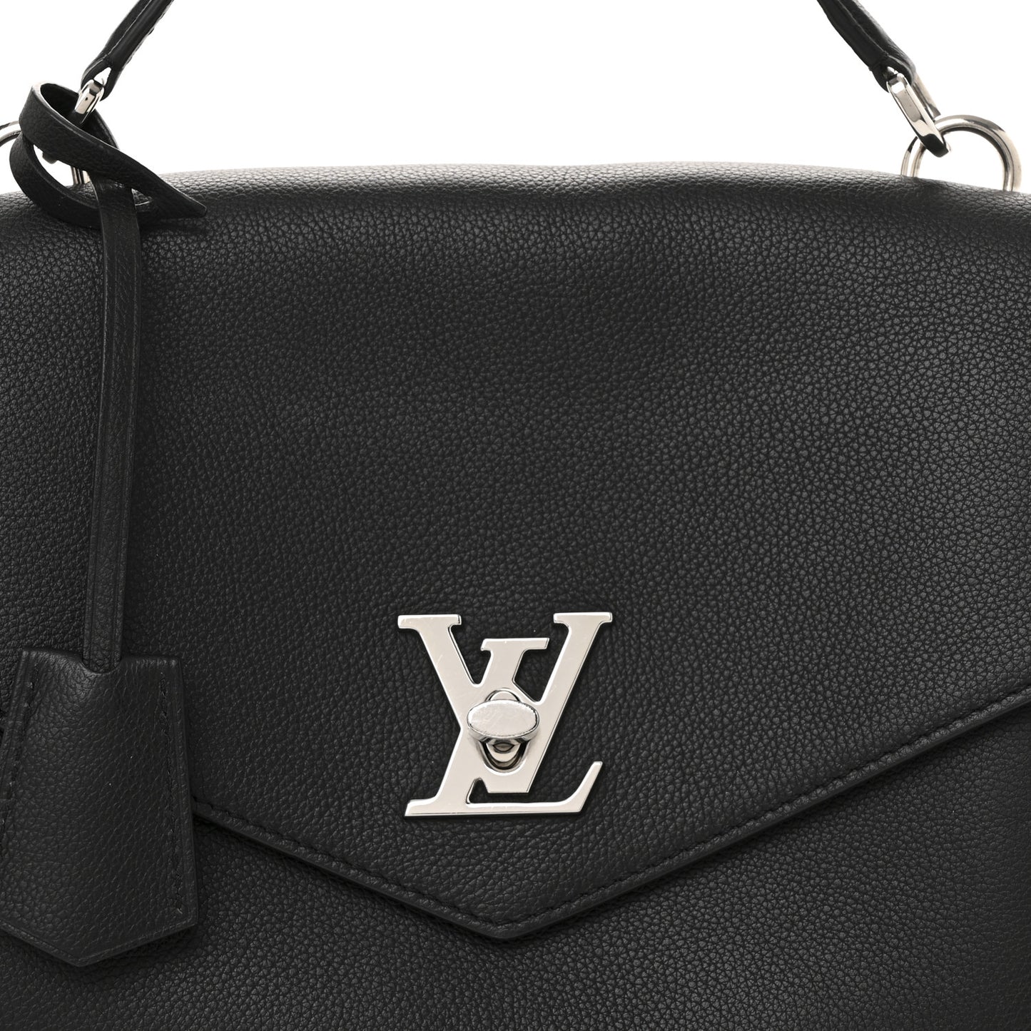 Soft Calfskin My Lockme Top Handle Black