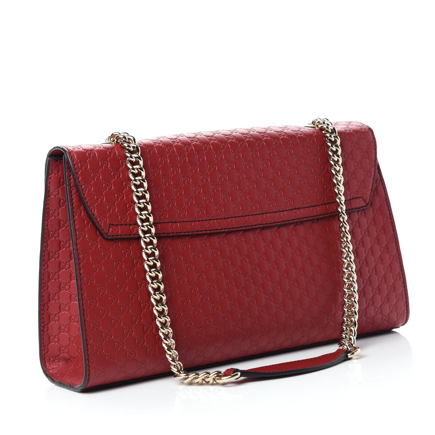 Microguccissima Medium Emily Chain Shoulder Bag Red