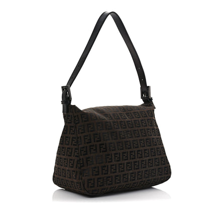 Fendi Zucchino Vitello Mama Baguette Black Moro 2 of 7