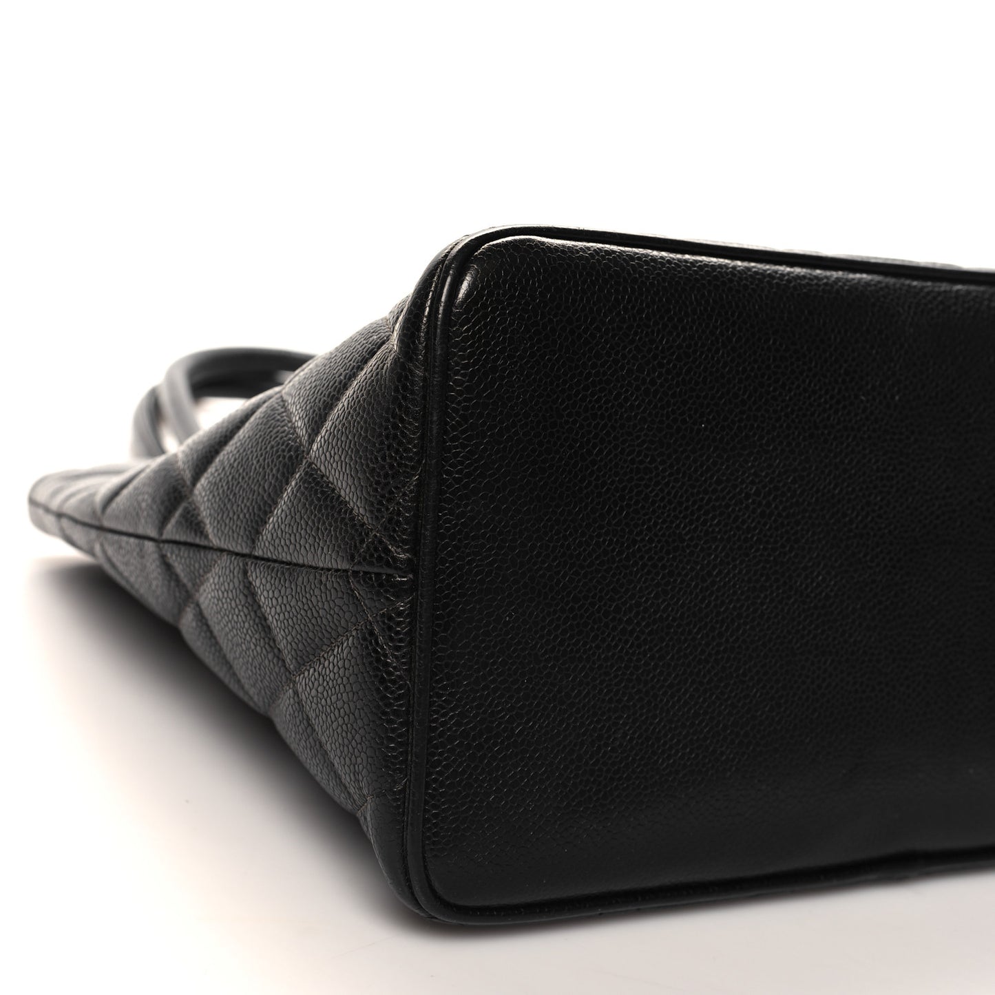 Caviar Quilted Medallion Tote Black