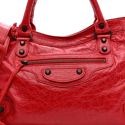 Balenciaga Agneau Classic Hardware City Rouge Cardinal 9 of 13