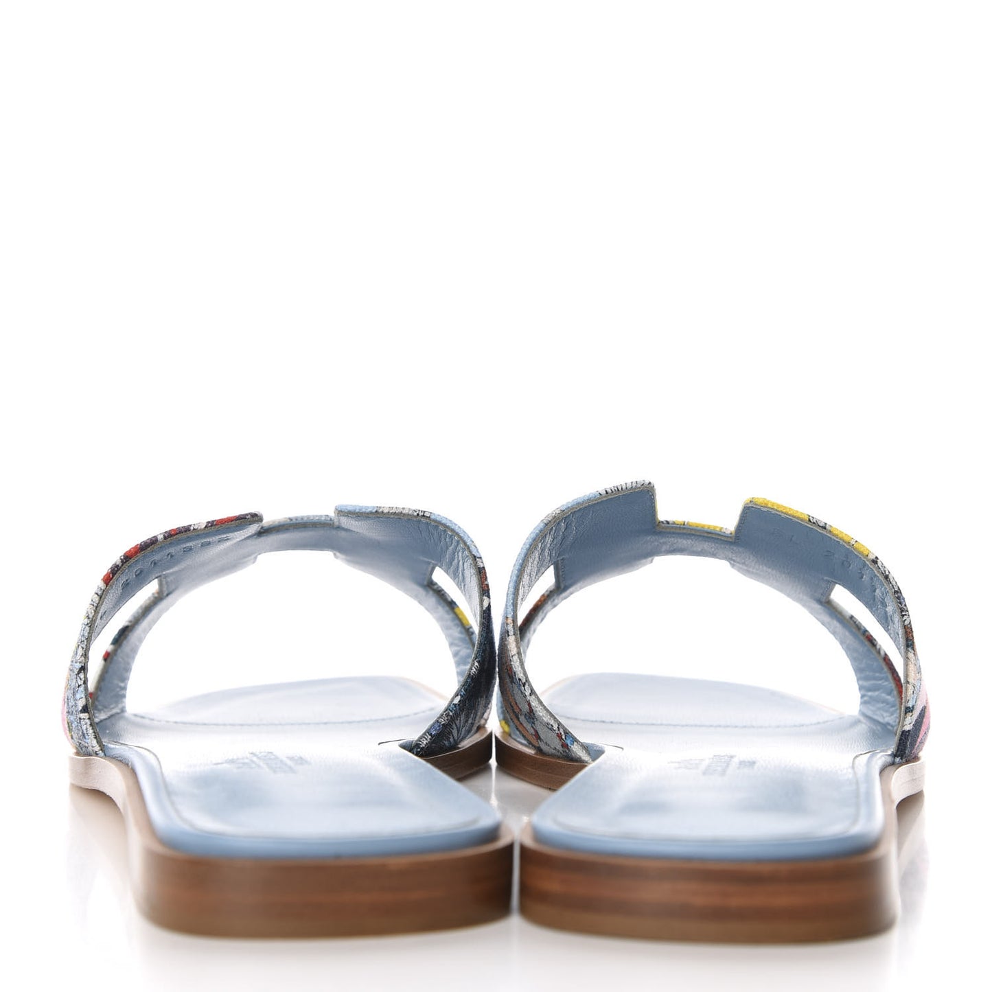 Cotton Canvas Oran Sandals 39.5 Multicolor Bleu Dorset