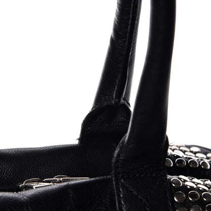 Saint Laurent Chevre Large Rock Stud Easy Y Black 10 of 19
