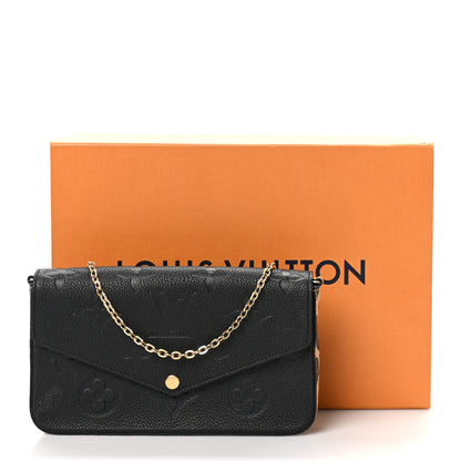 Louis Vuitton Empreinte Monogram Giant Wild At Heart Felicie Pochette Black 10 of 10
