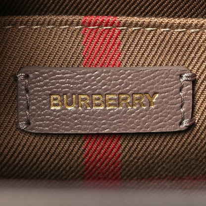 Burberry Calfskin Mega Check Small Banwell Tote Grey Mink 6 of 9
