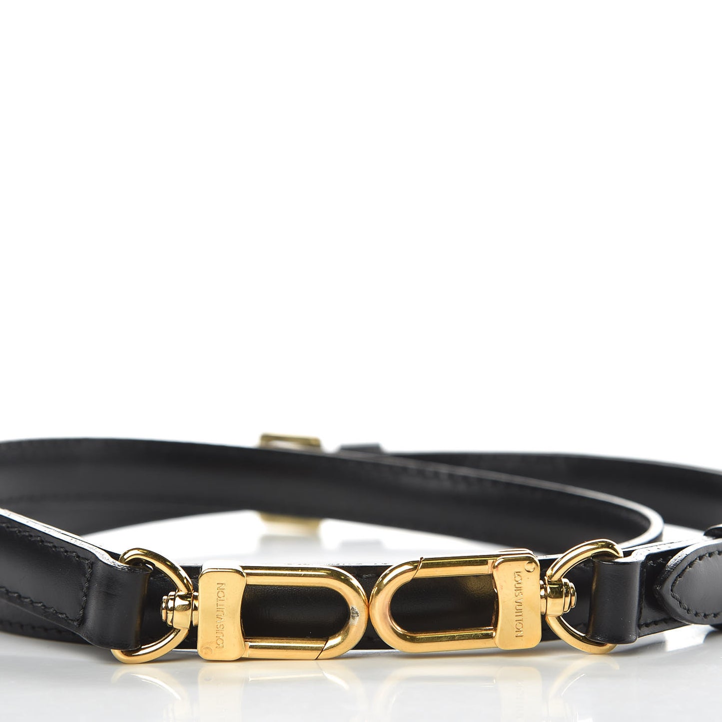 Calfskin 16mm Adjustable Shoulder Strap Black