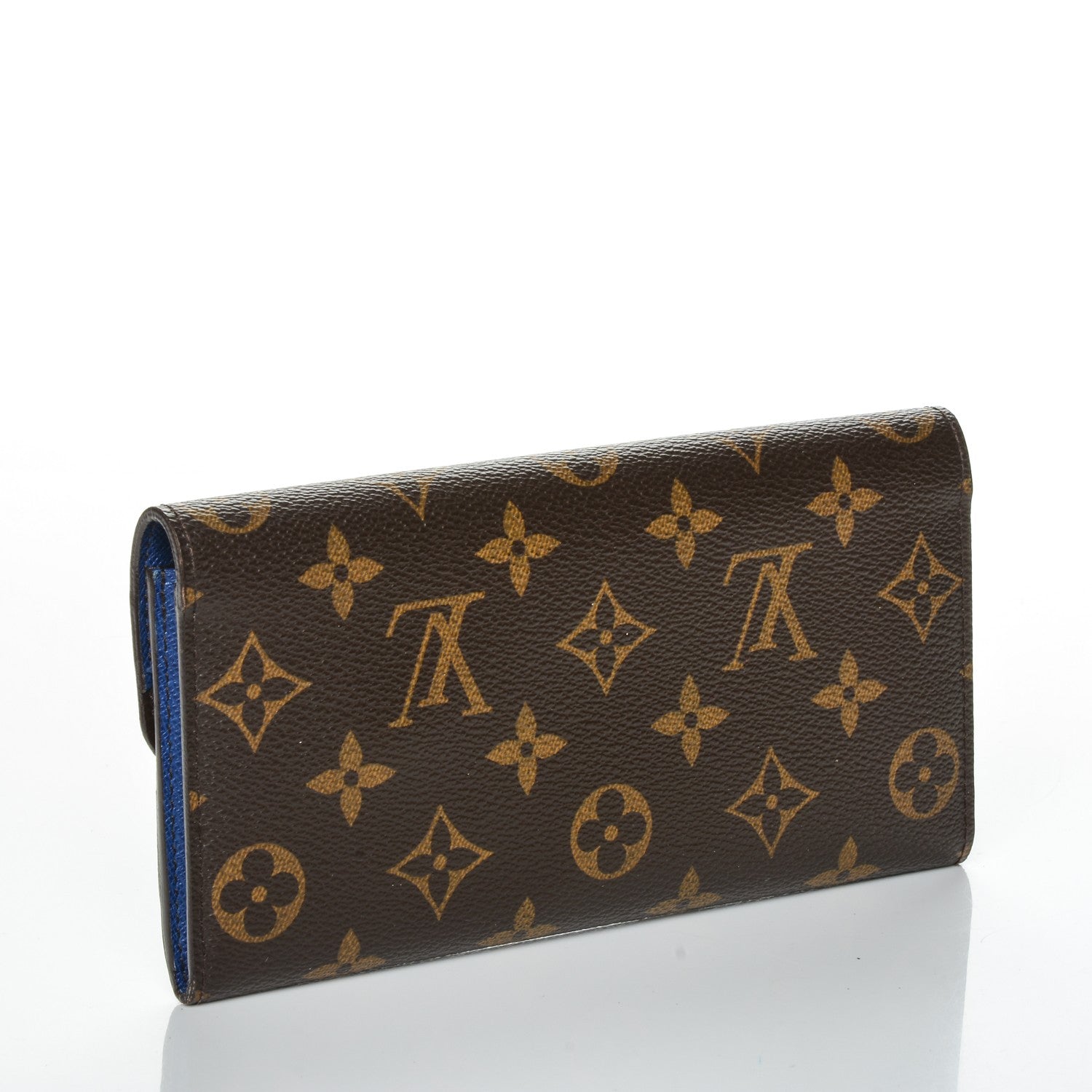 Louis Vuitton Monogram Emilie Wallet Blue 3 of 7