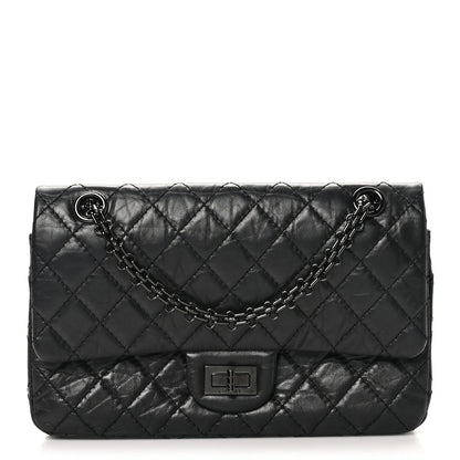 Chanel Aged Calfskin Quilted 2.55 Reissue 225 Flap So Black 1 of 11