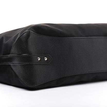Prada Tessuto Nylon Calfskin Hobo Black 6 of 25