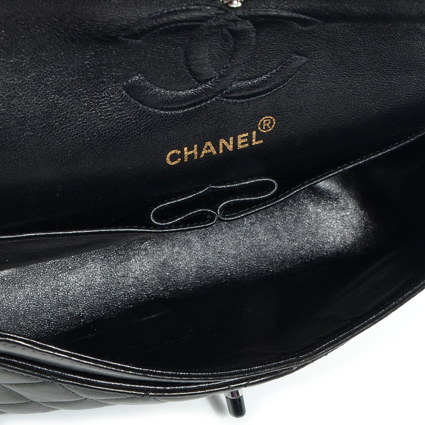 Lambskin Small Double Flap So Black