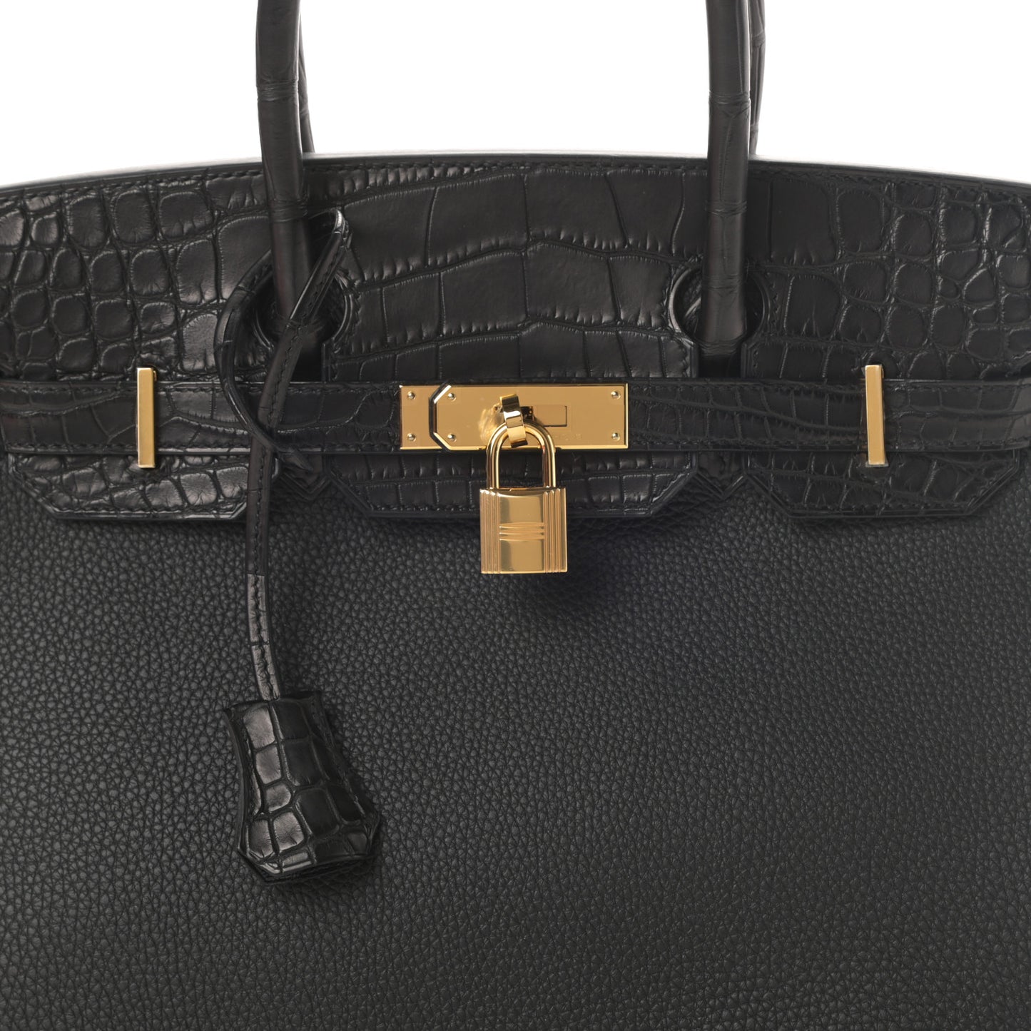 Togo Matte Alligator Birkin Touch 30 Black