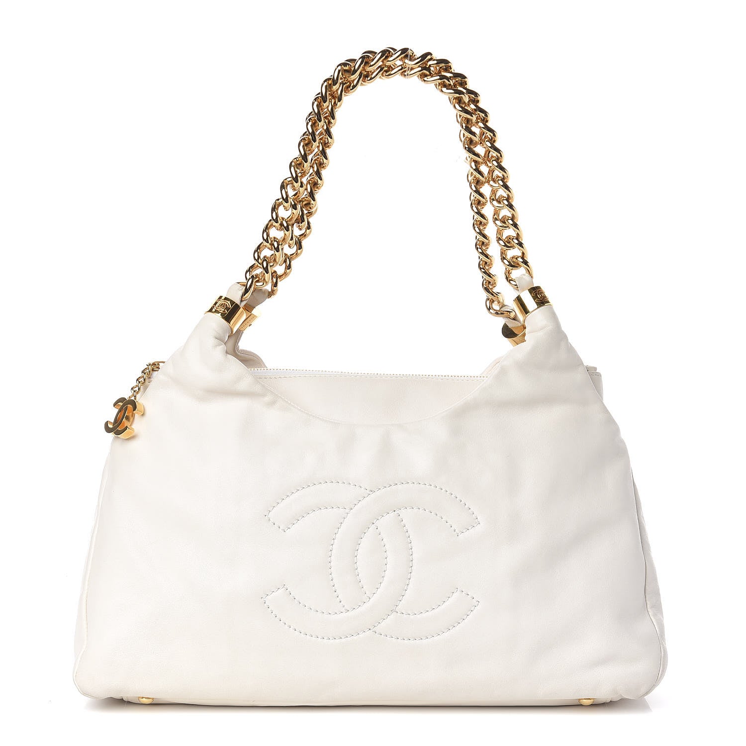 Chanel Calfskin Rodeo Drive Hobo White 1 of 11
