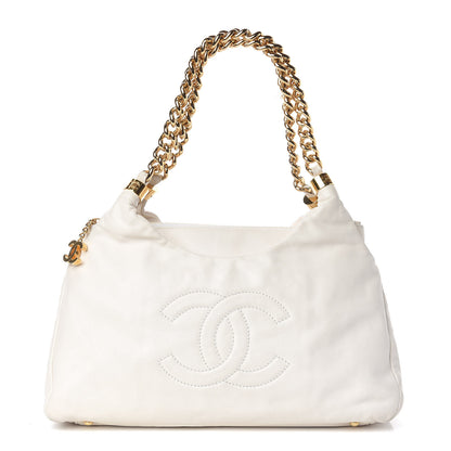Chanel Calfskin Rodeo Drive Hobo White 1 of 11