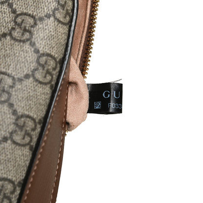 Gucci GG Supreme Monogram Small Horsebit 1955 Shoulder Bag Beige Brown Sugar 8 of 14