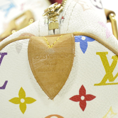 Louis Vuitton Monogram Multicolor Speedy 30 White 9 of 10