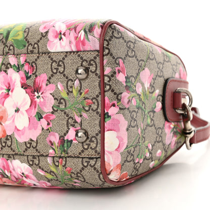 Gucci GG Supreme Monogram Blooms Small Boston Beige Multicolor Dry Rose 10 of 12