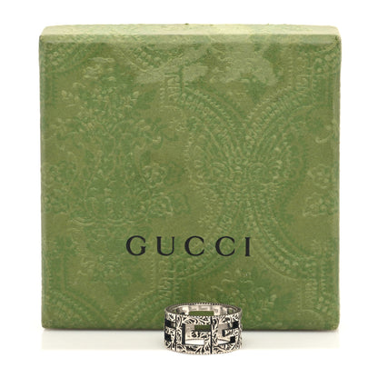Gucci Sterling Silver Wide Square G Band Ring 54 7 6 of 6