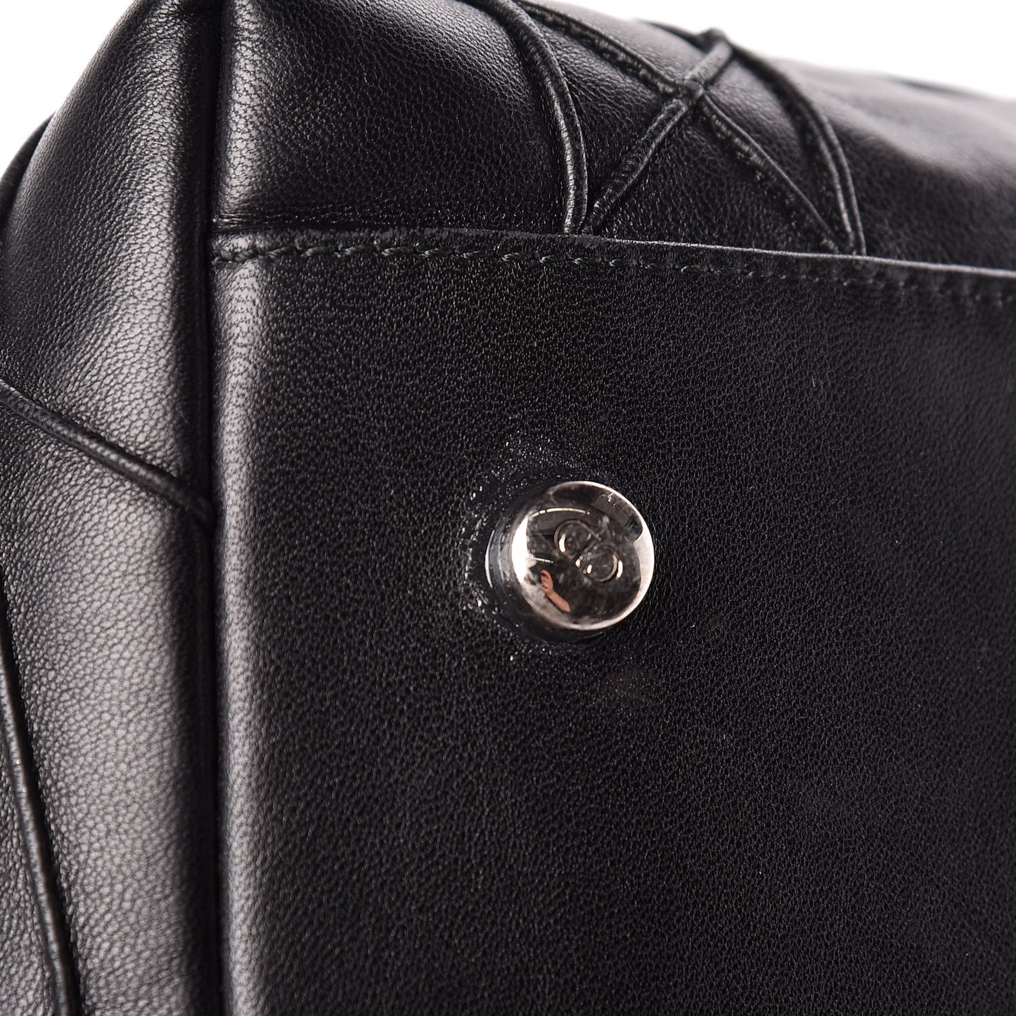 Lambskin Cannage Large Granville Tote Black