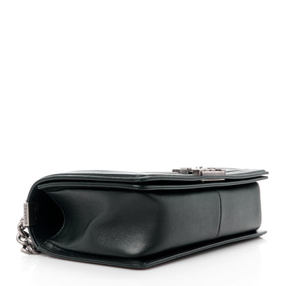 Chanel Lambskin Chevron Quilted Medium Boy Flap Black 4 of 12