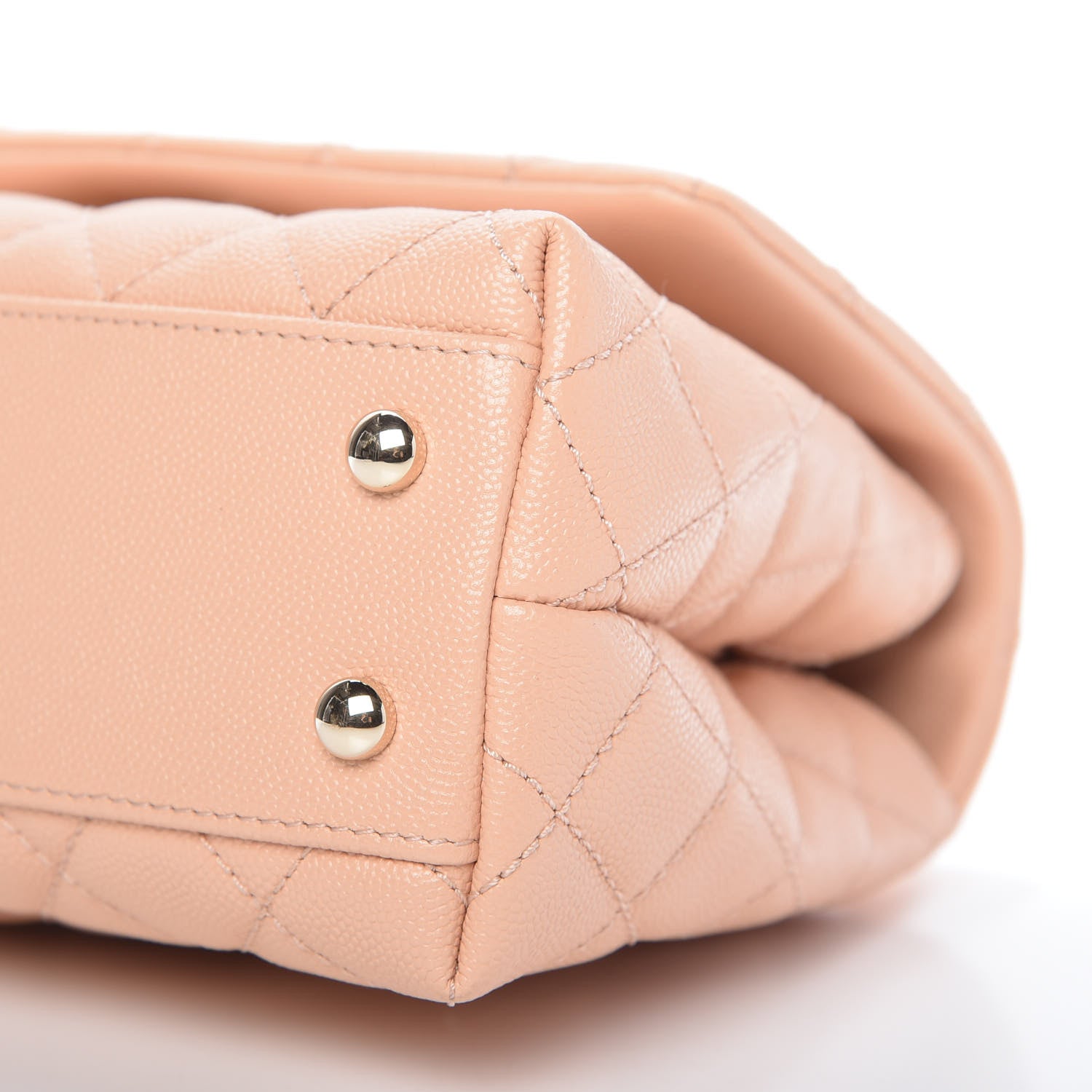 Chanel Caviar Quilted Mini Coco Handle Flap Light Pink 7 of 10