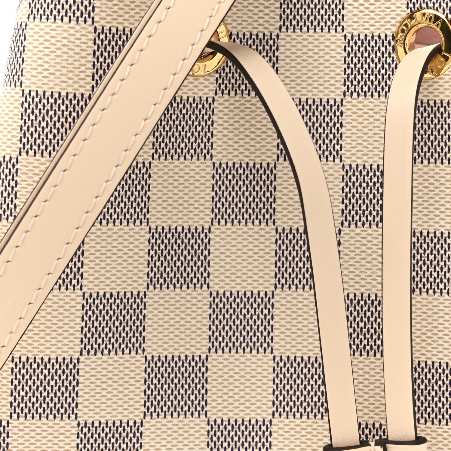 Louis Vuitton Damier Azur Braided Neonoe BB Pink 8 of 11