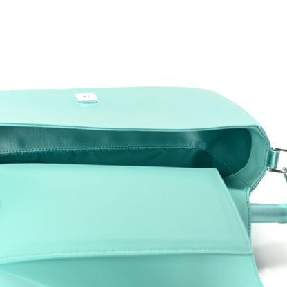 Fendi X TIFFANY Satin Nappa Silver Baguette Blue Tiffany Silver 5 of 9