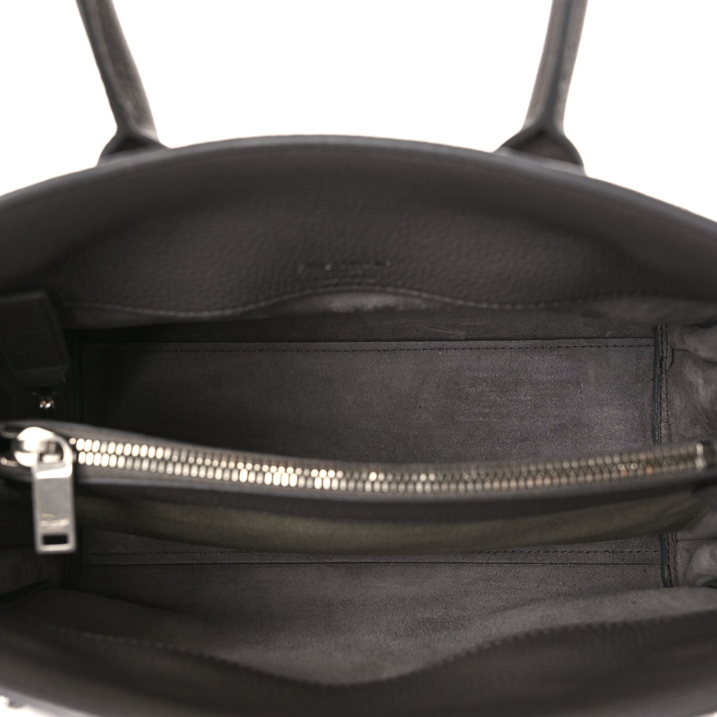 Grained Calfskin Baby Supple Sac De Jour Fog