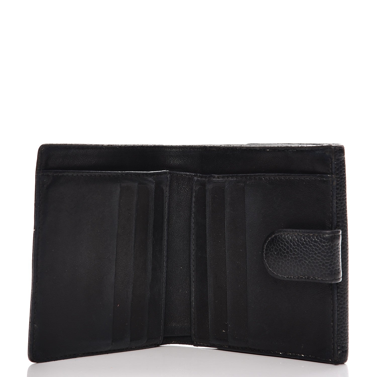 Chanel Caviar Timeless CC Compact French Wallet Black 5 of 16