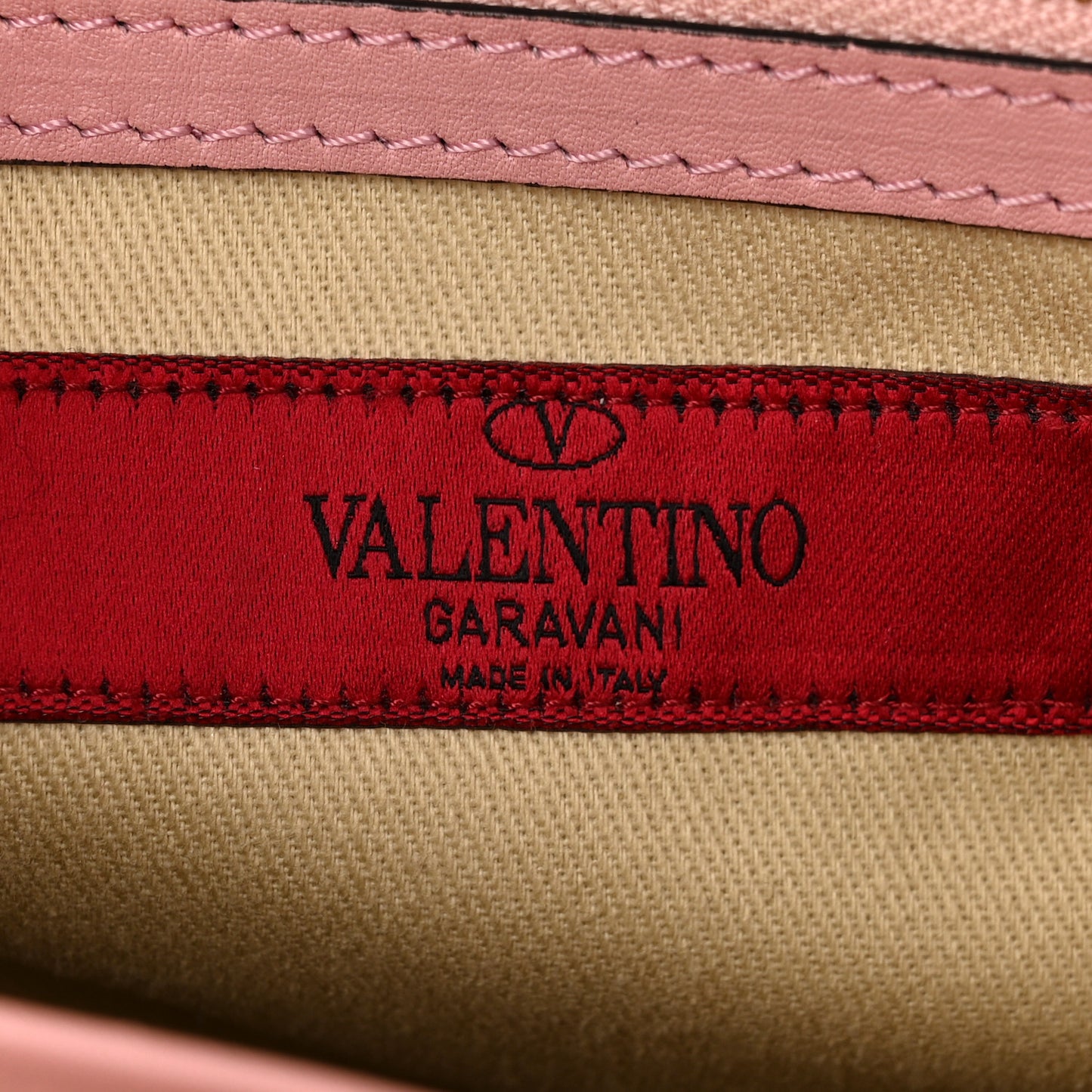 Vitello Rockstud Double Handle Tote Pop Gardenia