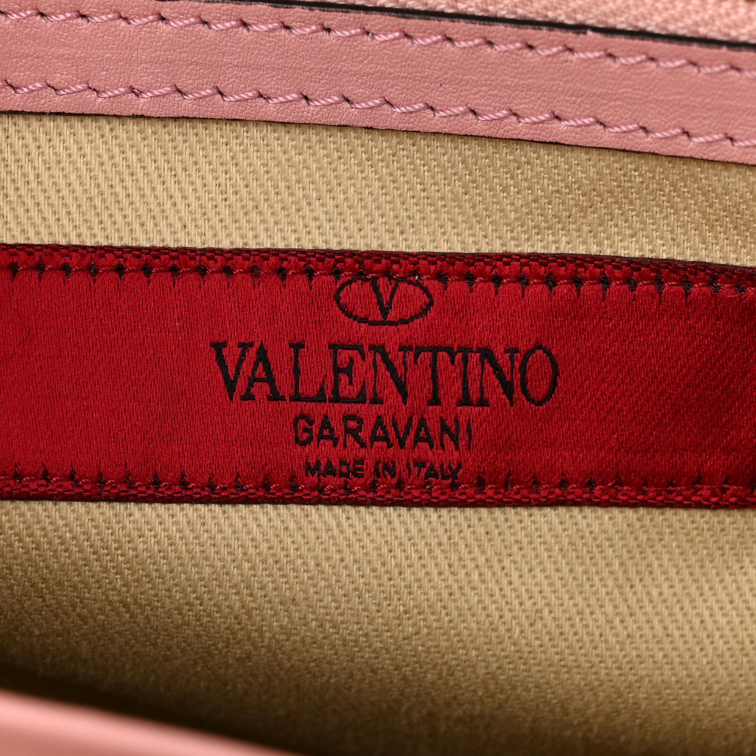 Valentino Garavani Vitello Rockstud Double Handle Tote Pop Gardenia 6 of 14