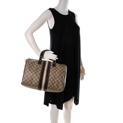 Gucci GG Plus Monogram Web Medium Joy Boston Dark Brown 2 of 8