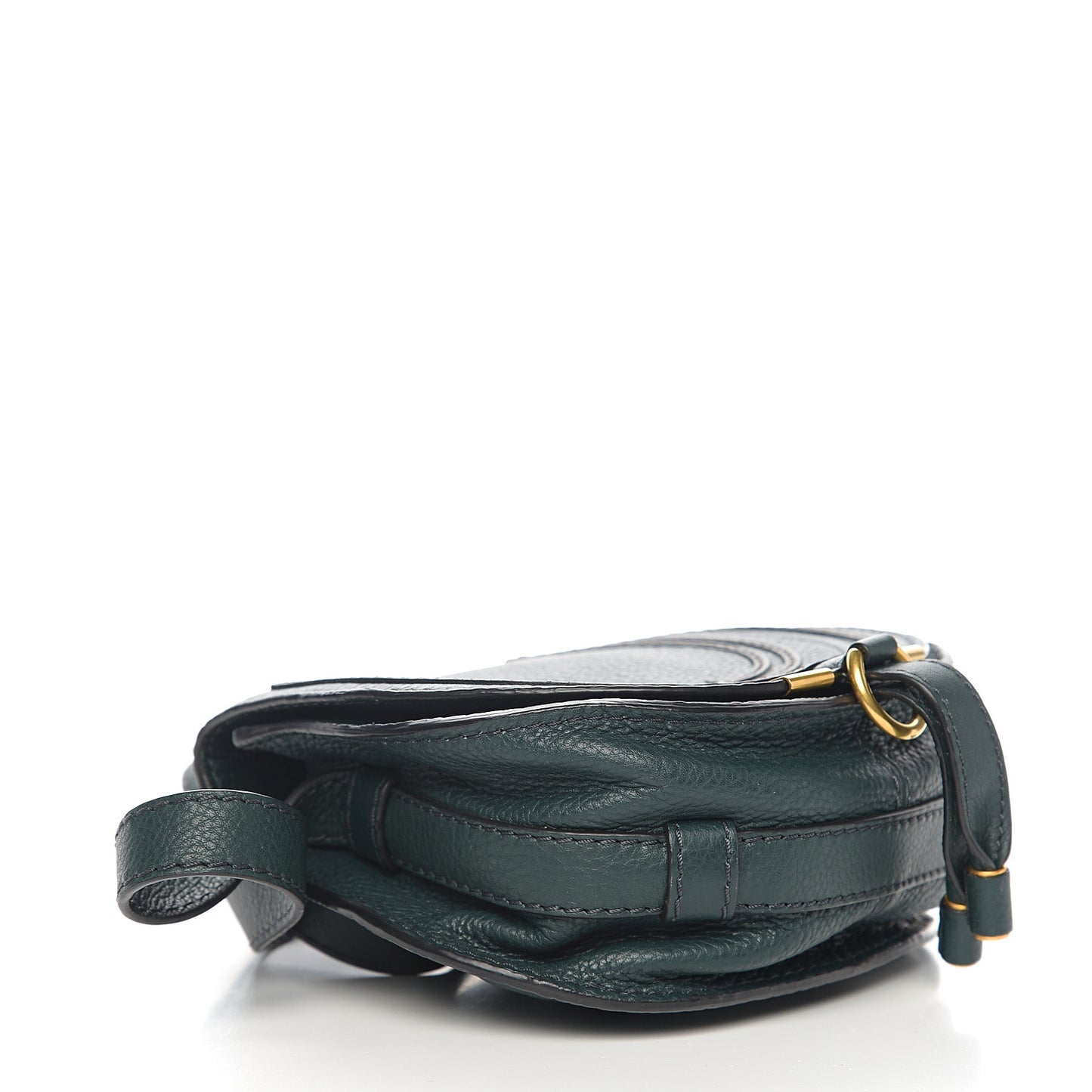Calfskin Mini Marcie Round Crossbody Bag Rainforest