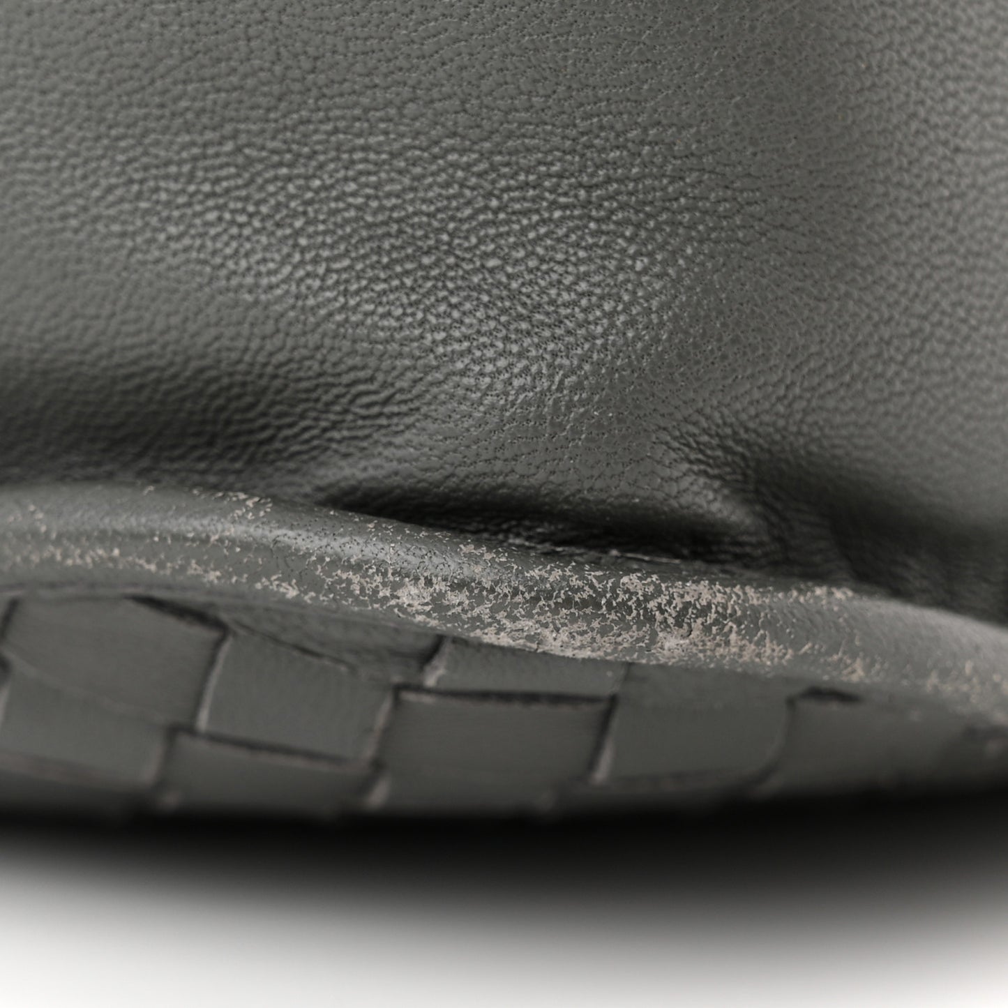 Nappa Intrecciato Mini Flap Crossbody Light Grey
