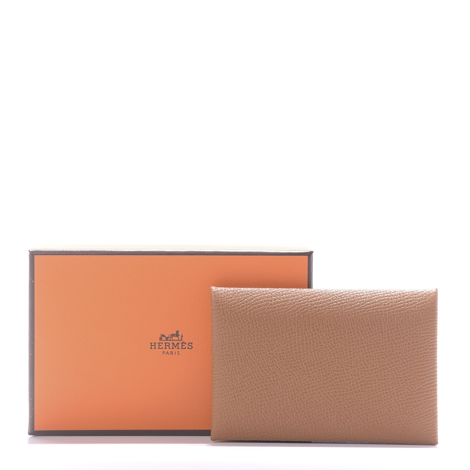 Hermes Epsom Calvi Card Case Gold 8 of 8
