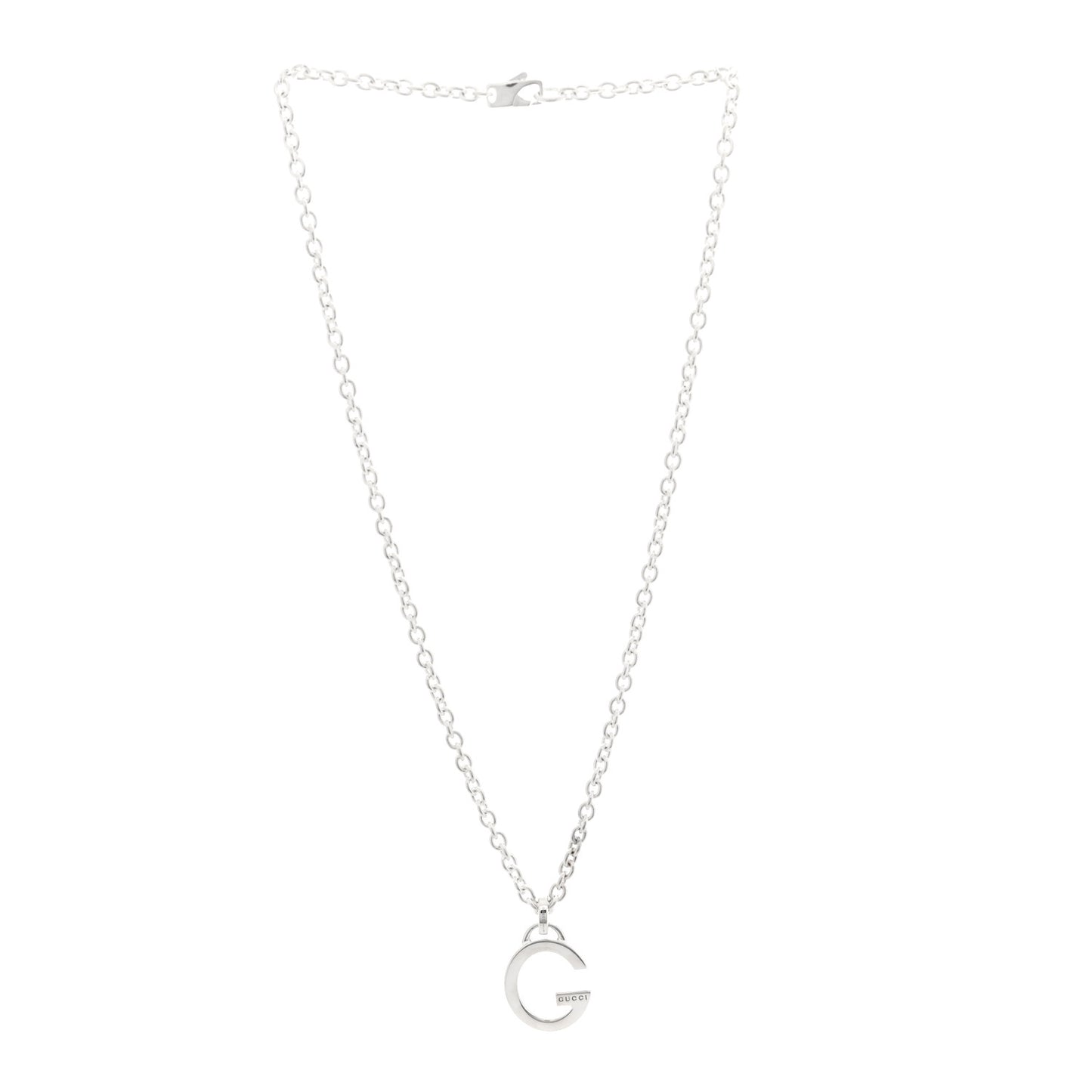 Sterling Silver G Pendant Necklace