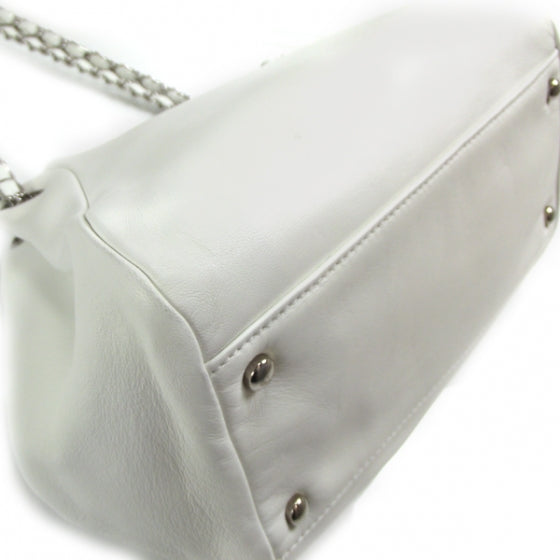 Lambskin Sensual Medium Flap White