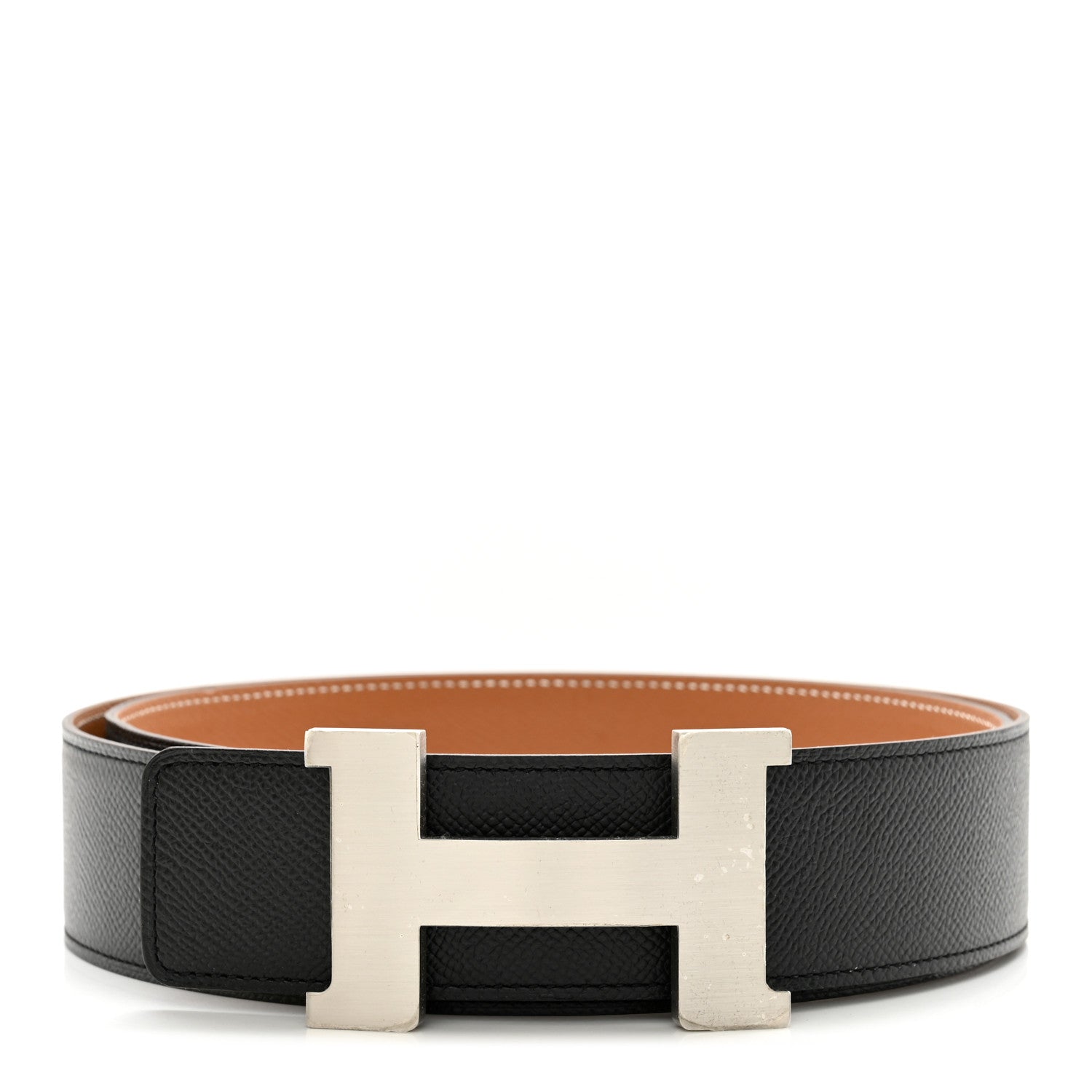 Hermes Epsom 42mm Constance H Belt 100 Black Gold 1 of 6