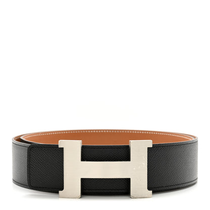 Hermes Epsom 42mm Constance H Belt 100 Black Gold 1 of 6