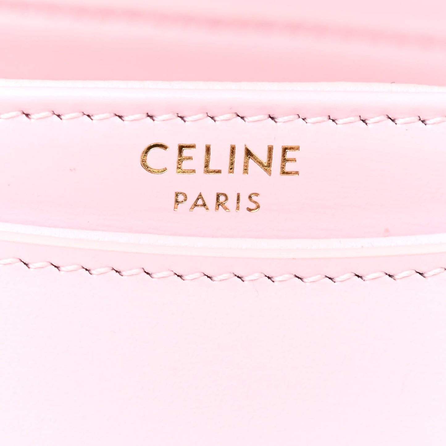 Shiny Calfskin Triomphe Mini Besace Clea Light Pink