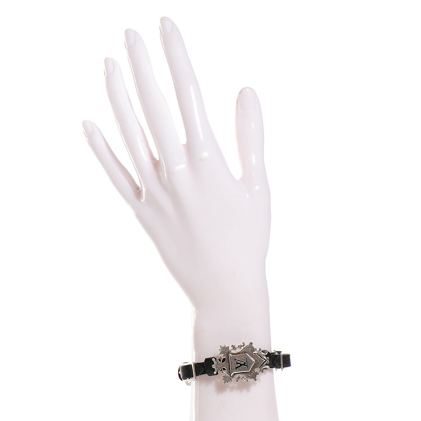 Calfskin LV Bracelet Black