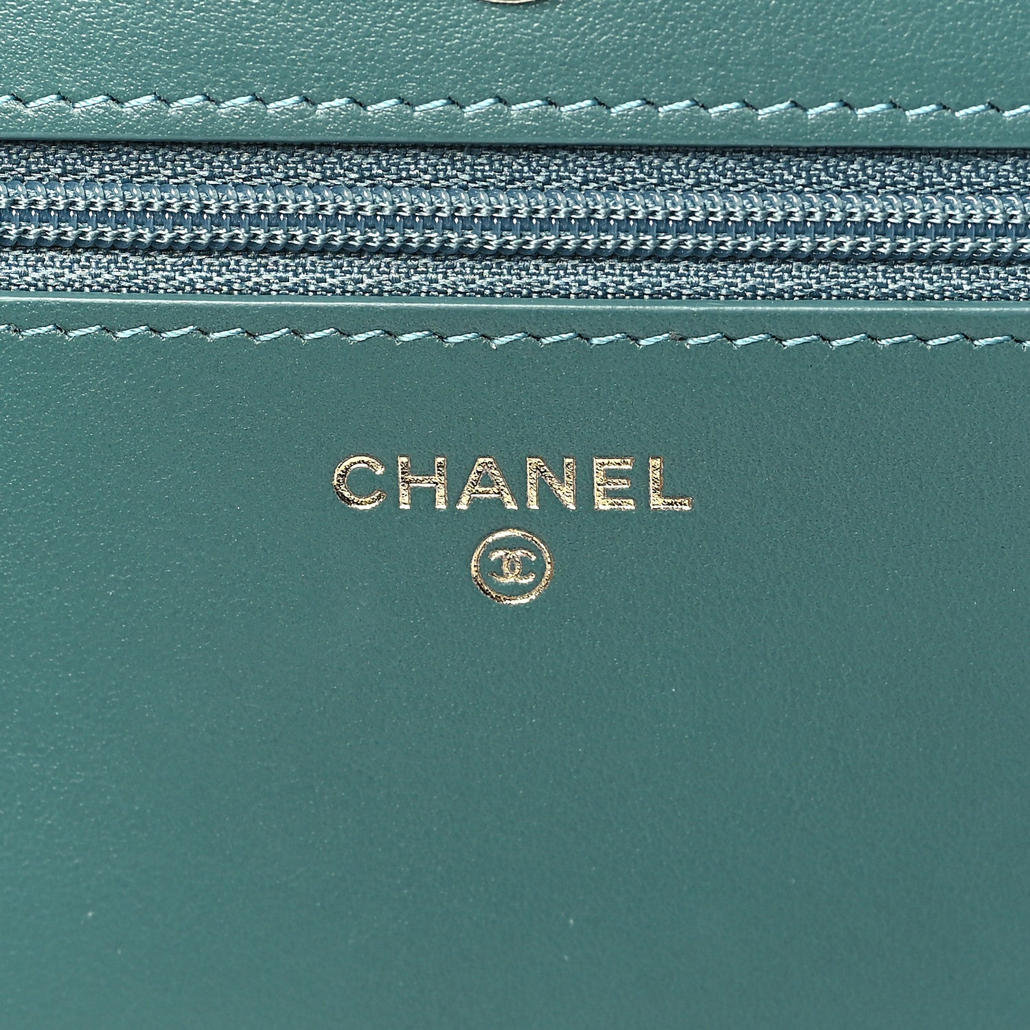 Chanel Caviar Quilted Boy Wallet On Chain WOC Green 6 of 10
