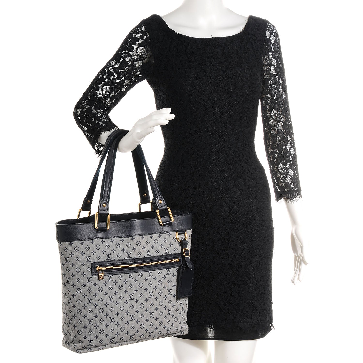 Louis Vuitton Mini Monogram Lucille GM Blue 2 of 7