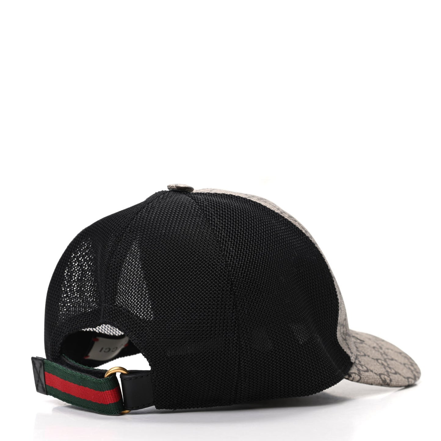 GG Supreme Monogram Bee Print Baseball Hat XS Beige