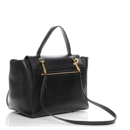 Celine Drummed Calfskin Mini Belt Bag Black 3 of 6