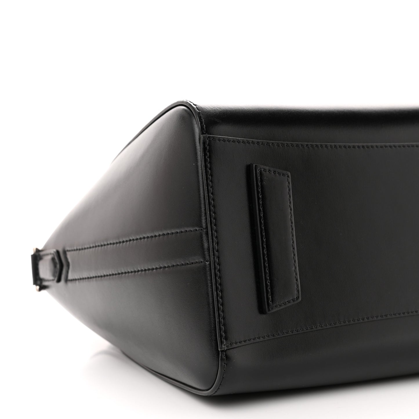 Shiny Lord Calfskin Small Antigona Black