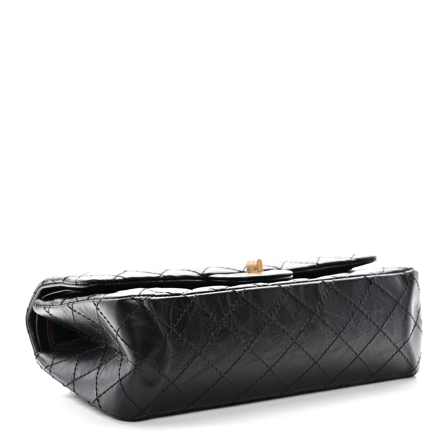 Chanel Aged Calfskin Quilted 2.55 Reissue 225 Flap Black Black 4 of 10