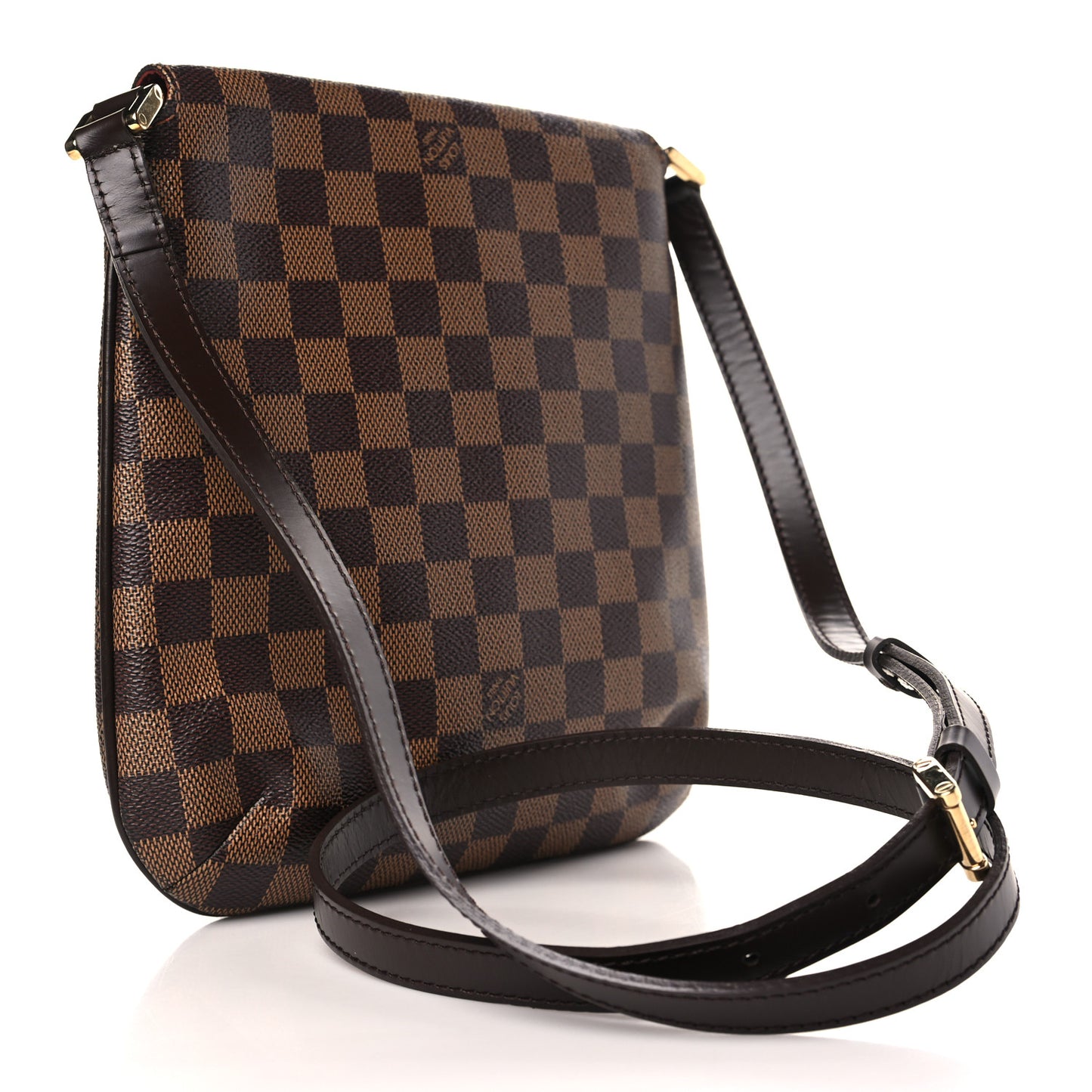 Damier Ebene Musette Salsa Long Strap