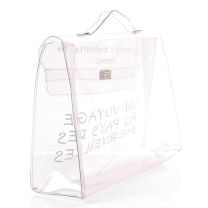 Hermes Vinyl Souvenir De L'Exposition Kelly Transparent 3 of 11